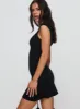 Dreamweaver Mini Dress Black sold by Princess Polly
