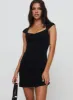 Dreamweaver Mini Dress Black sold by Princess Polly