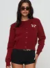 With A Bow Cardigan Red sold by Princess Polly