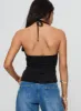 Averee Halter Top Black sold by Princess Polly