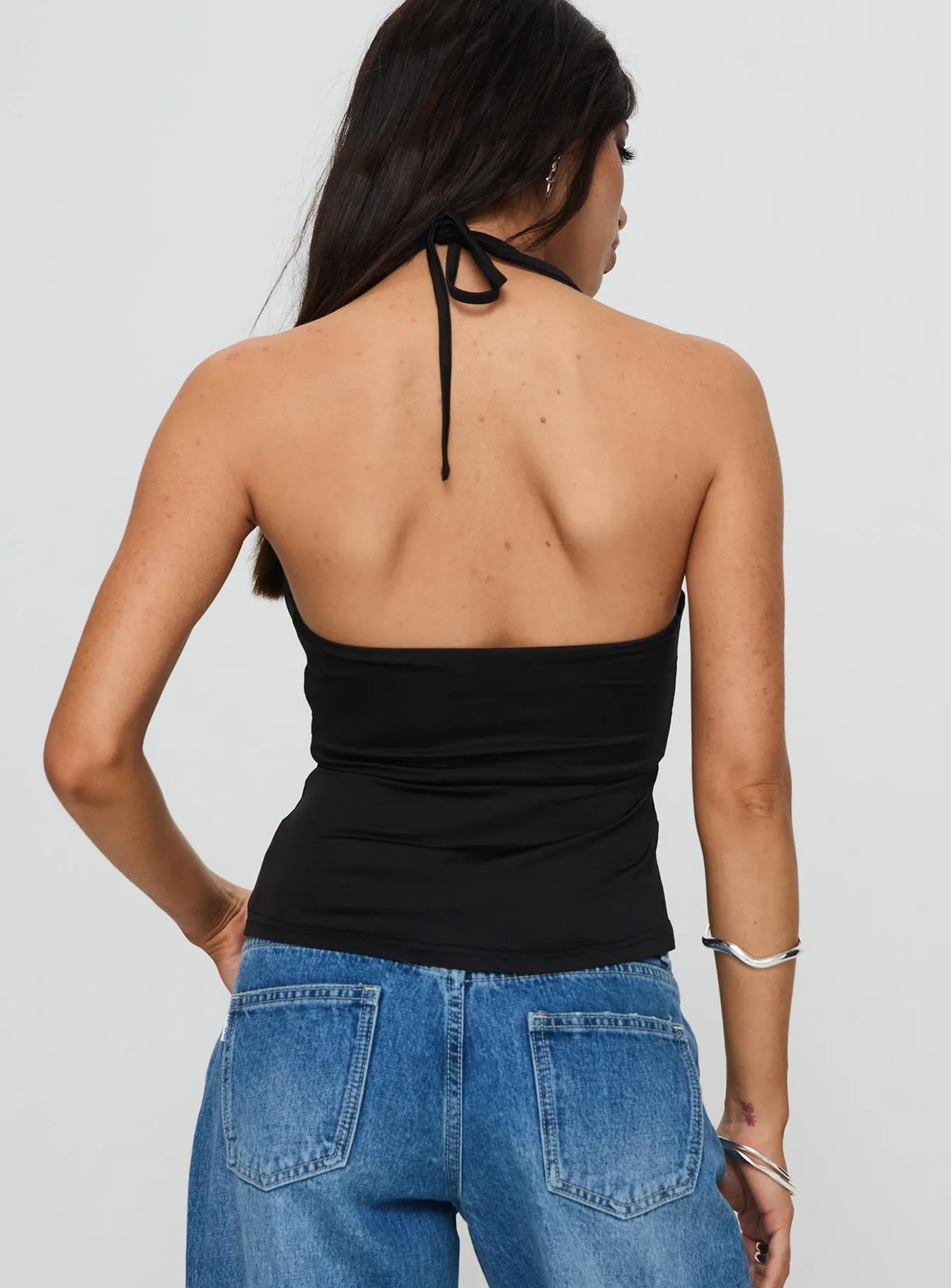 Averee Halter Top Black sold by Princess Polly product image thumbnail 5