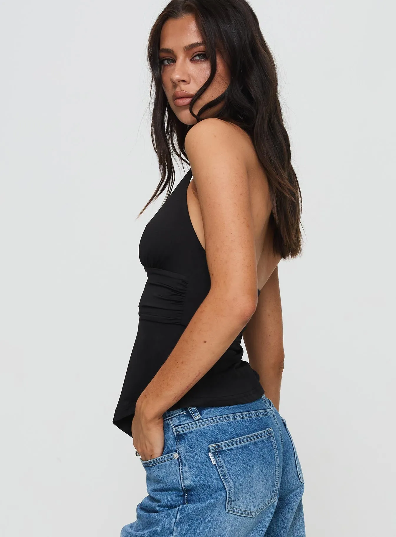 Averee Halter Top Black sold by Princess Polly product image thumbnail 4