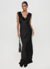 Butacup Frill Maxi Dress Black sold by Princess Polly