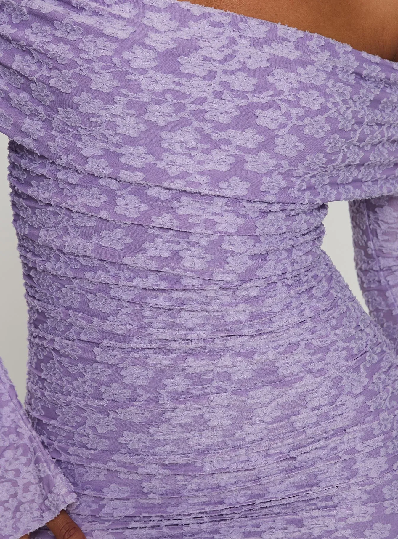 Intereste Long Sleeve Mini Dress Purple sold by Princess Polly product image thumbnail 5