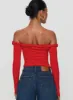 Dusky Long Sleeve Top Red sold by Princess Polly