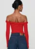 Dusky Long Sleeve Top Red sold by Princess Polly