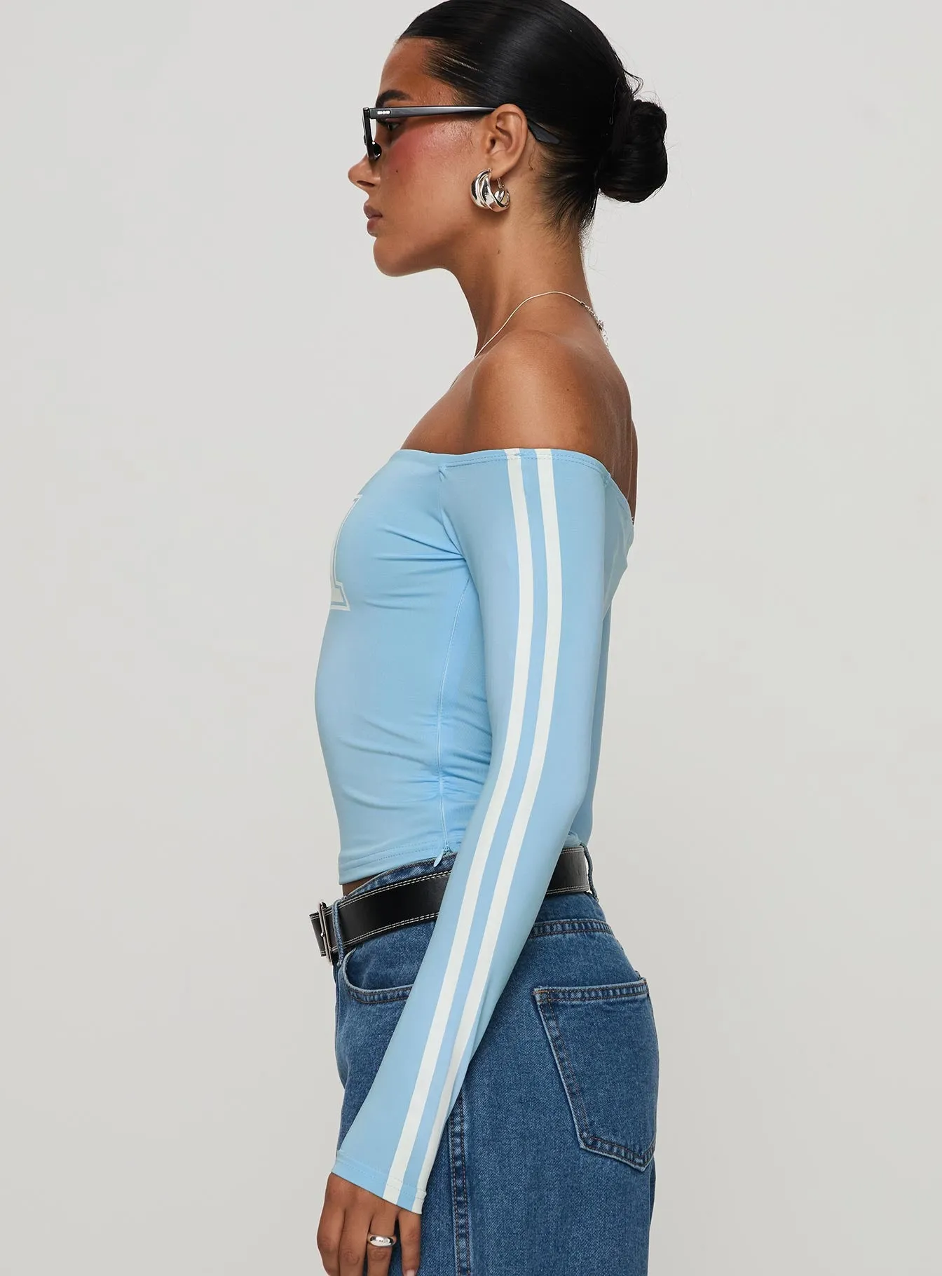One And Only Long Sleeve Top Blue sold by Princess Polly product image thumbnail 4