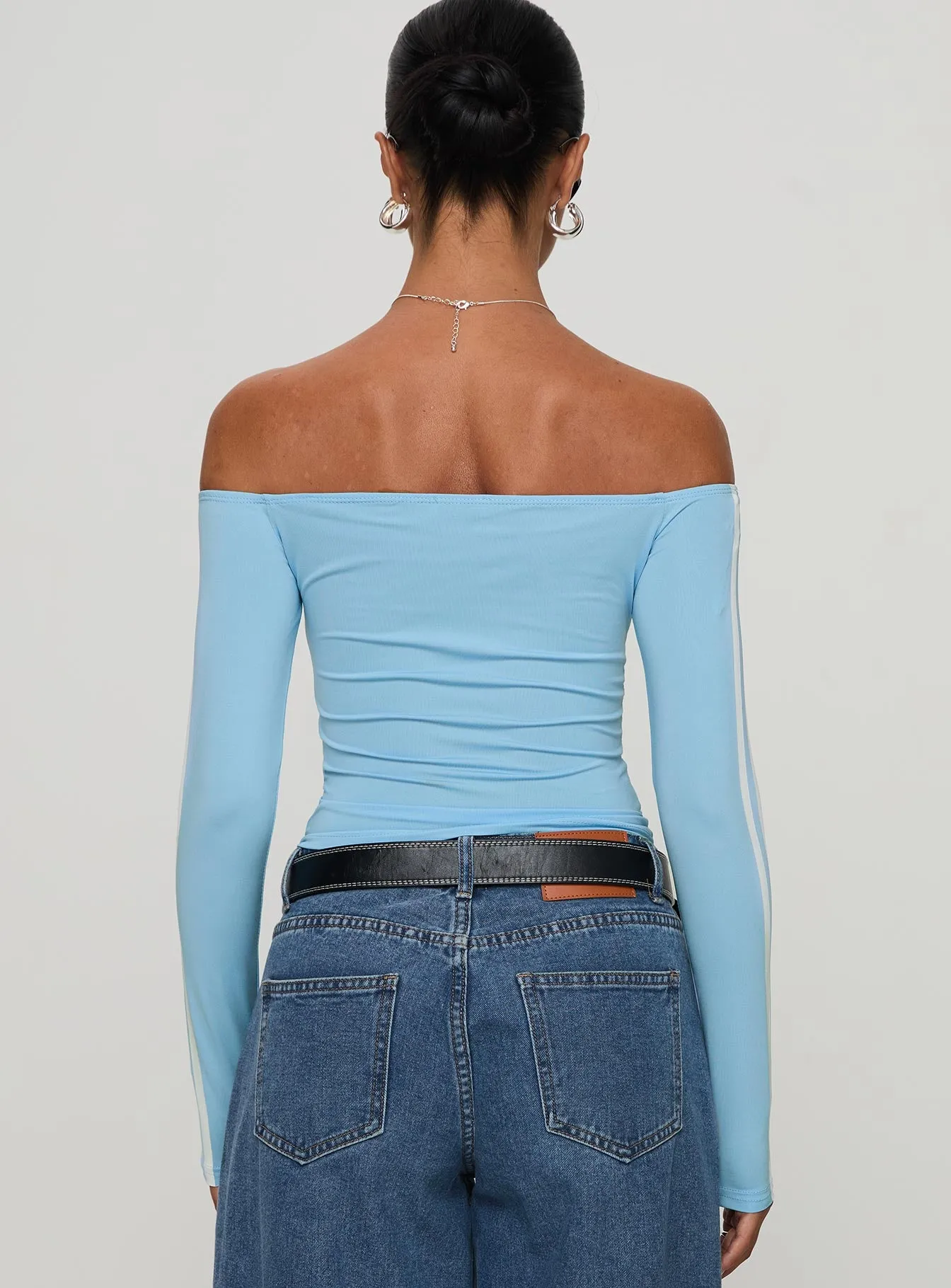 One And Only Long Sleeve Top Blue sold by Princess Polly product image thumbnail 5