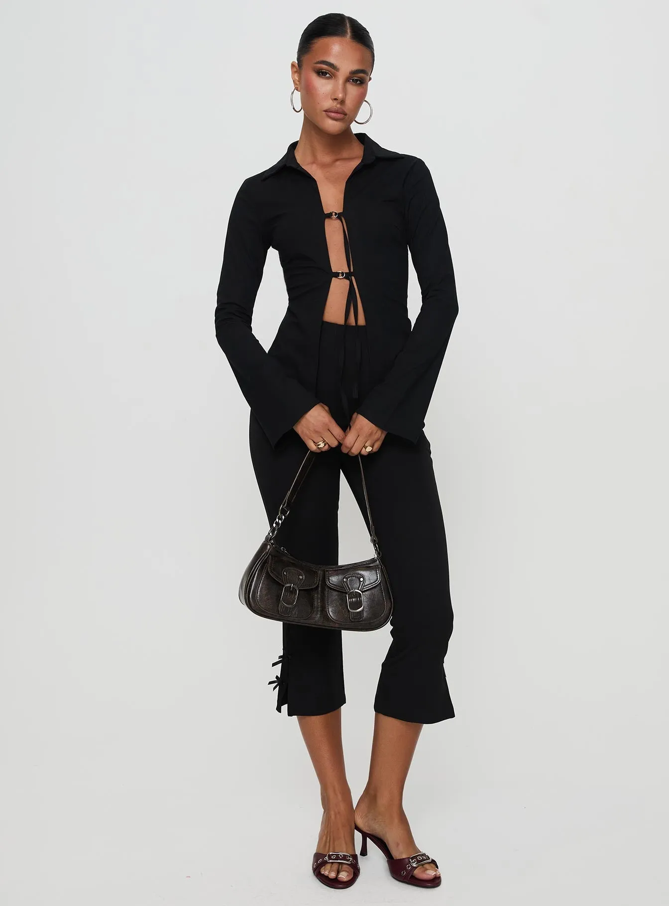 Nataline Long Sleeve Top Black sold by Princess Polly product image thumbnail 3