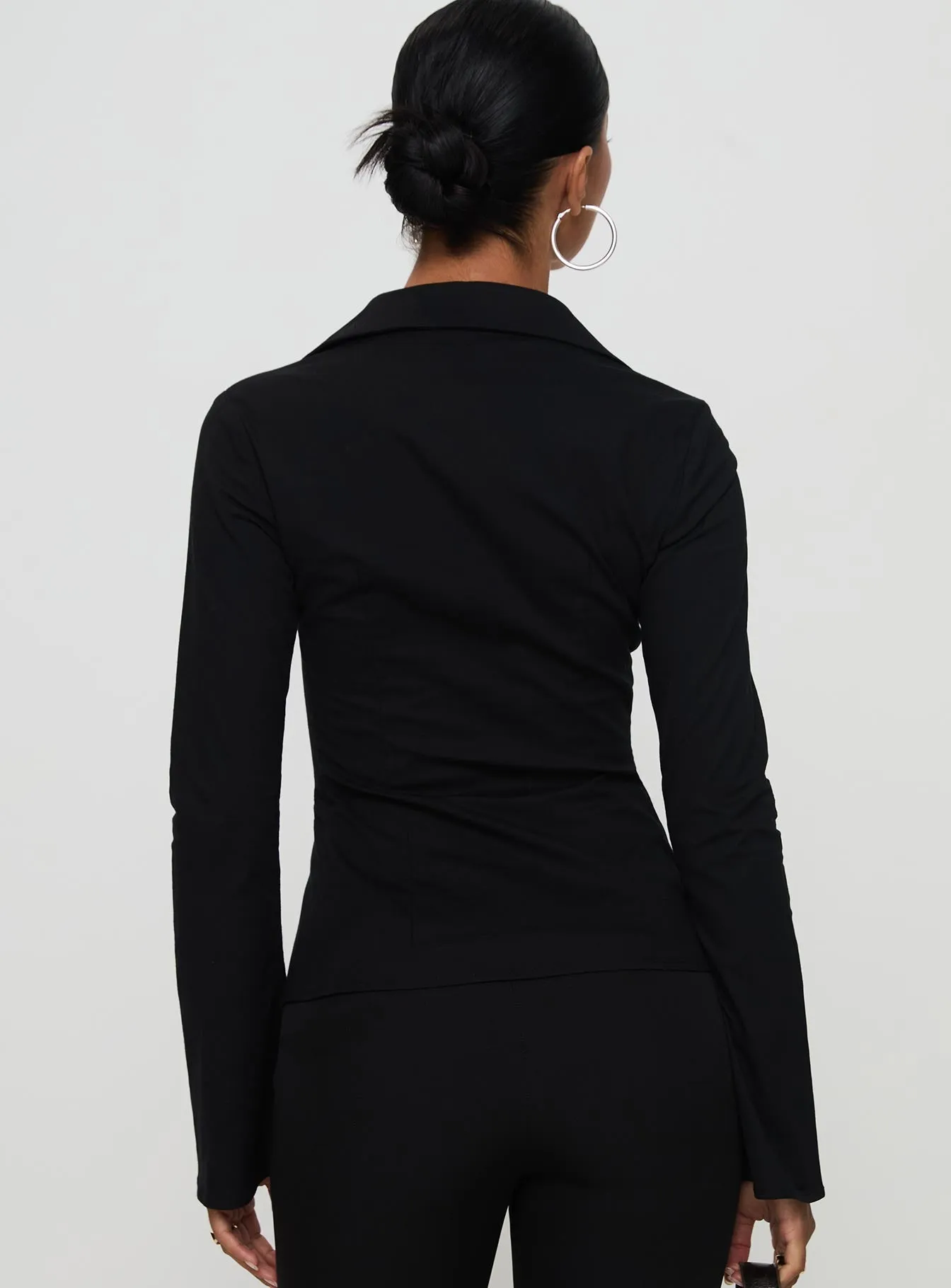 Nataline Long Sleeve Top Black sold by Princess Polly product image thumbnail 5