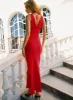 Karlotta Lace Bias Maxi Dress Red sold by Princess Polly