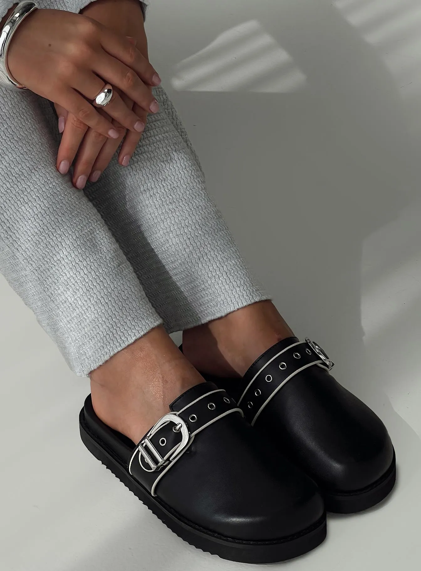 Nellie Flats Black sold by Princess Polly