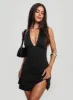 Tinisie Halter Mini Dress Black Tall sold by Princess Polly