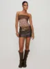Art Deco Top Brown sold by Princess Polly