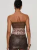 Art Deco Top Brown sold by Princess Polly