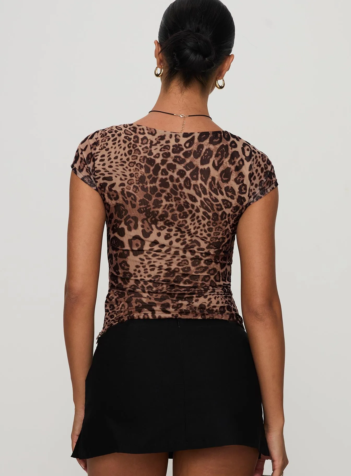 Nerys Top Leopard sold by Princess Polly product image thumbnail 4
