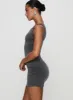 True Desires One Shoulder Mini Dress Grey sold by Princess Polly
