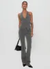 Calexico Buckle Pant Grey Pinstripe sold by Princess Polly
