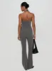 Calexico Buckle Pant Grey Pinstripe sold by Princess Polly
