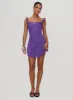 Beacall Mini Dress Purple sold by Princess Polly