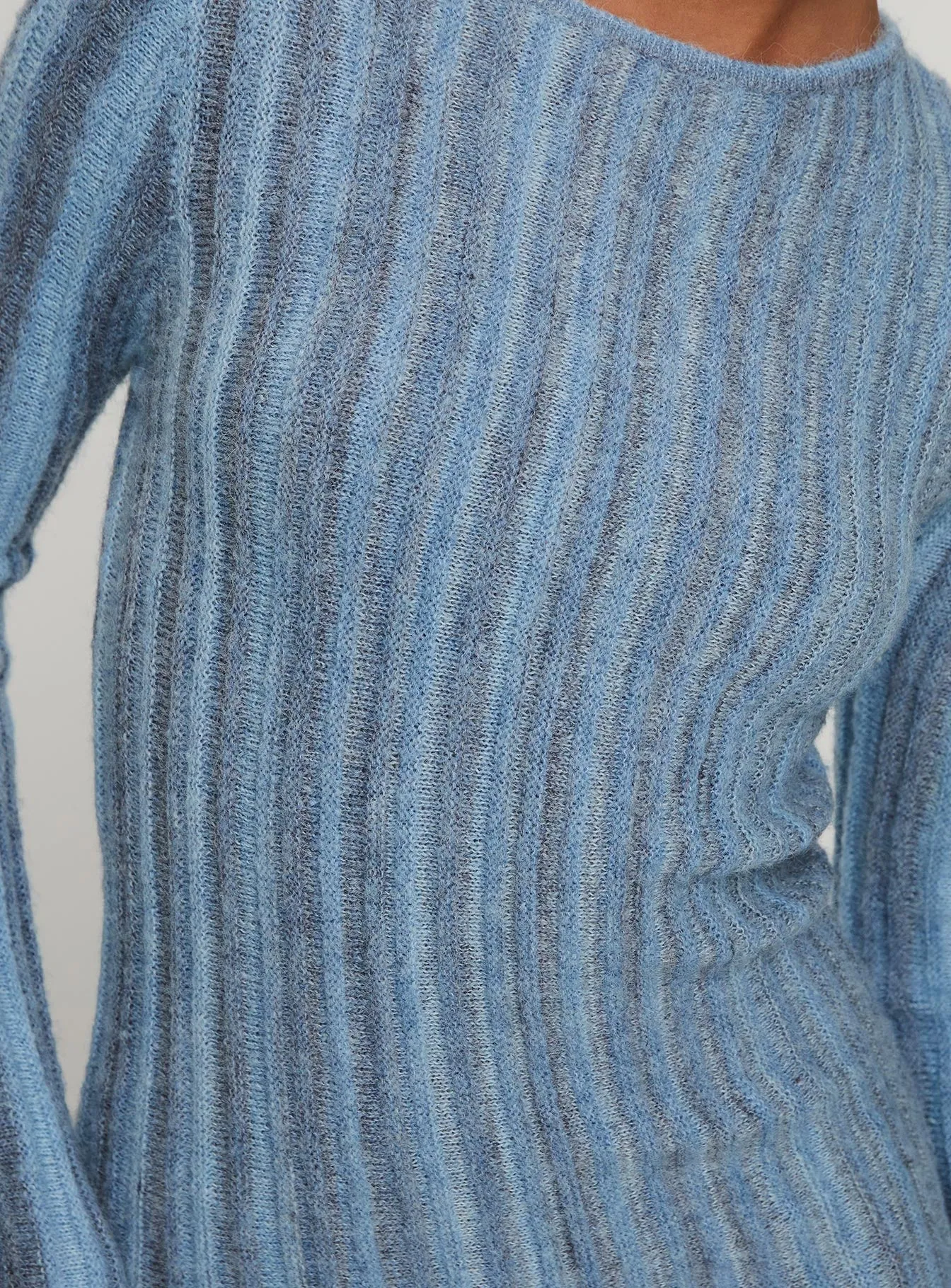 Postcodes Long Sleeve Mini Dress Blue sold by Princess Polly product image thumbnail 5