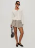 Tuscon Crochet Sweater White sold by Princess Polly