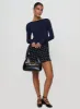 Nikoli Long Sleeve Top Navy sold by Princess Polly