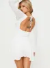Nautia Long Sleeve Romper White sold by Princess Polly
