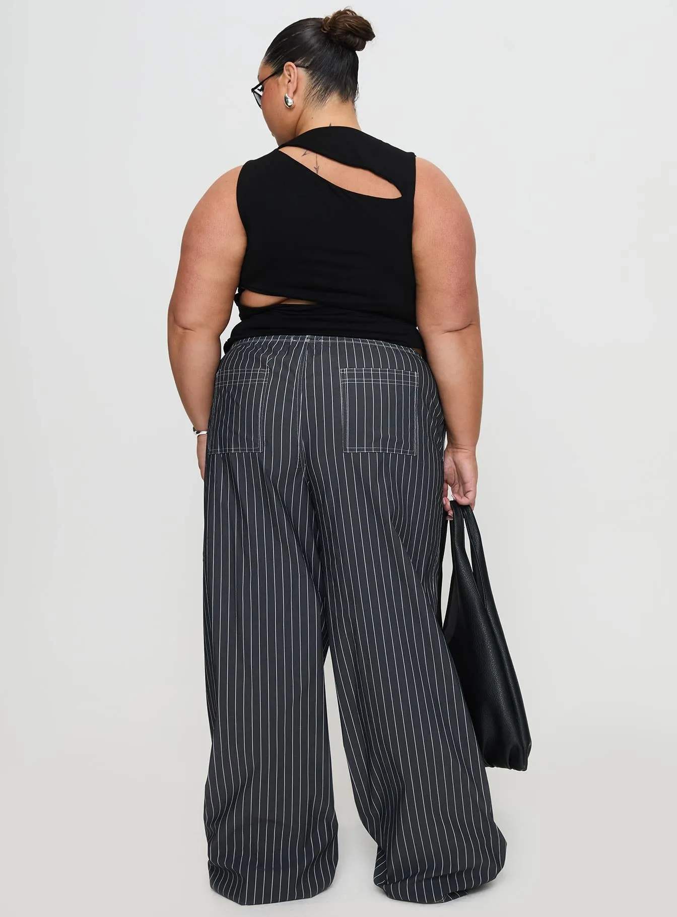 Terrance Baggy Pant Grey Stripe sold by Princess Polly product image thumbnail 5