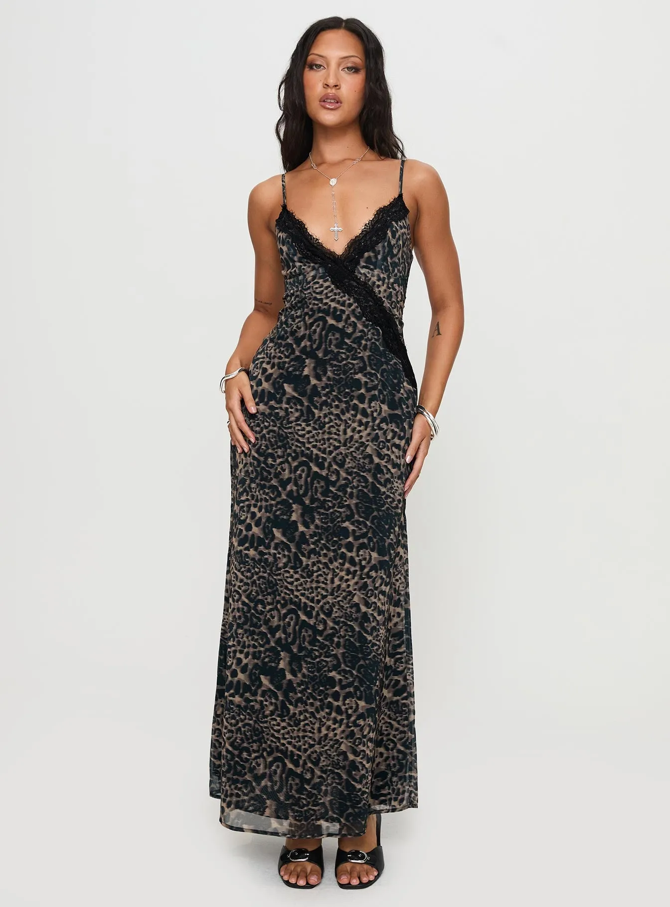 Rosalba Maxi Dress Leopard sold by Princess Polly product image thumbnail 3