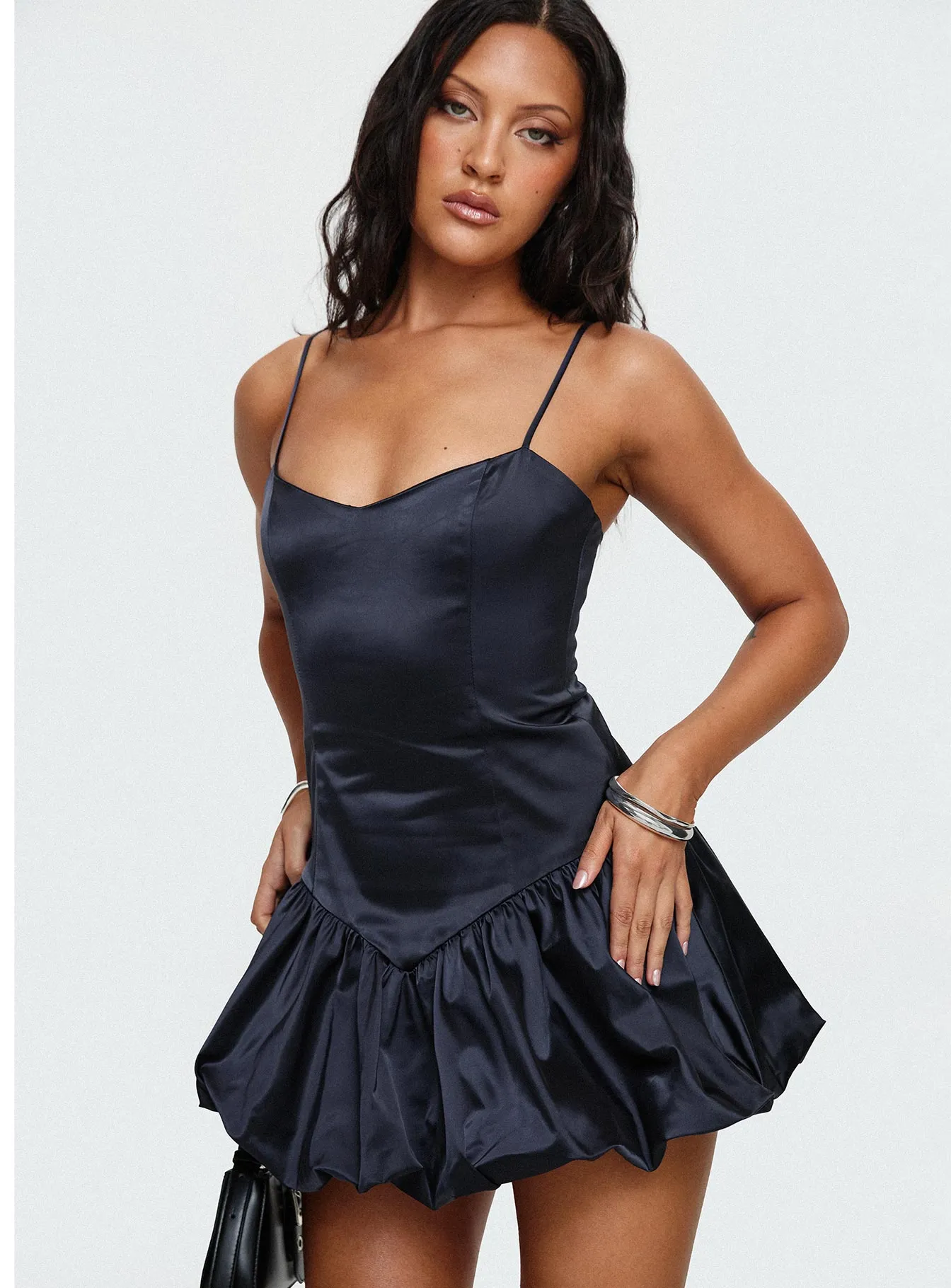 Dollhouse Mini Dress Navy sold by Princess Polly