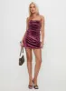 Celena Velvet Mini Dress Purple sold by Princess Polly