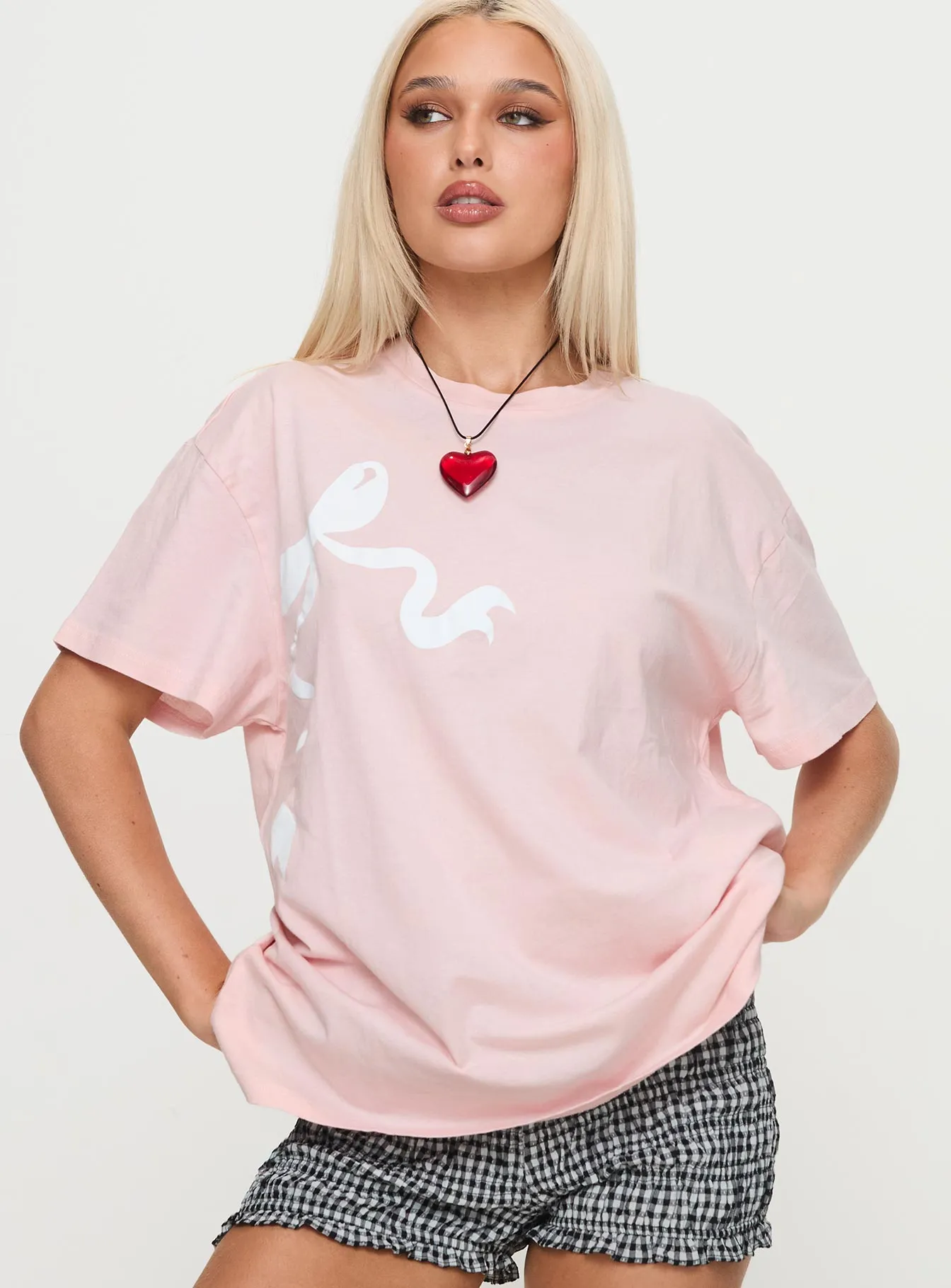 Asta Oversized Tee Pink sold by Princess Polly