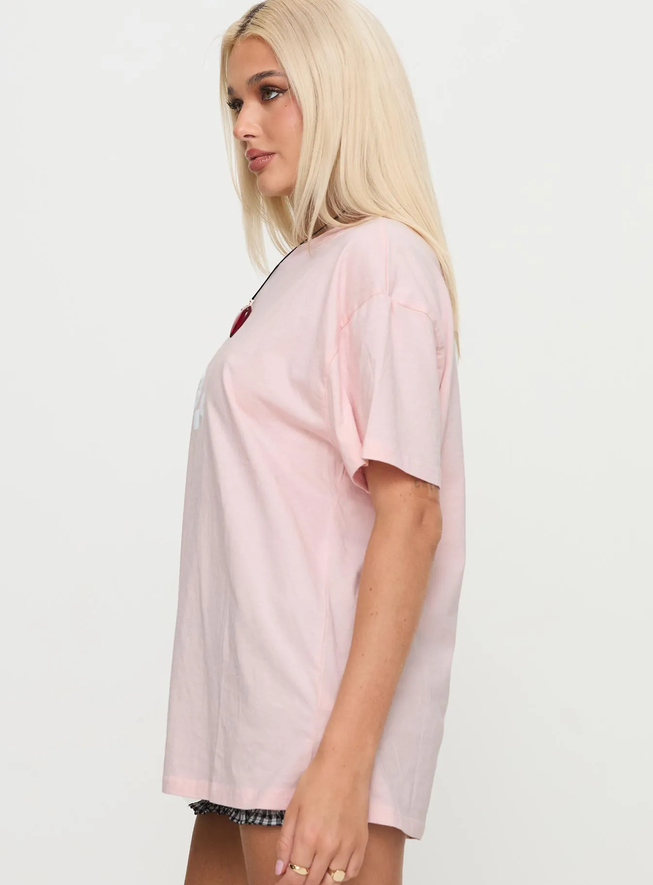 Asta Oversized Tee Pink sold by Princess Polly product image thumbnail 3