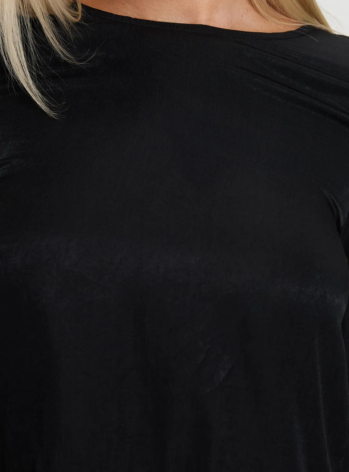 Rhydian Long Sleeve Tie Top Black sold by Princess Polly product image thumbnail 5