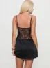 Anavieve Lace Mini Dress Black sold by Princess Polly