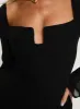 Monologue Long Sleeve Mini Dress Black sold by Princess Polly