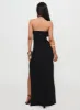 Reckless Abandon Strapless Maxi Dress Black sold by Princess Polly