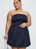 Spader Corset Mini Dress Navy Curve sold by Princess Polly
