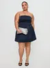 Spader Corset Mini Dress Navy Curve sold by Princess Polly