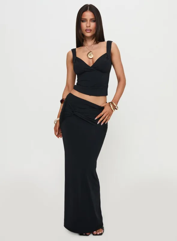 Jaymie Tie Back Set Black sold by Princess Polly