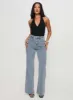 Thearlie High Rise Flared Jeans Light Wash sold by Princess Polly