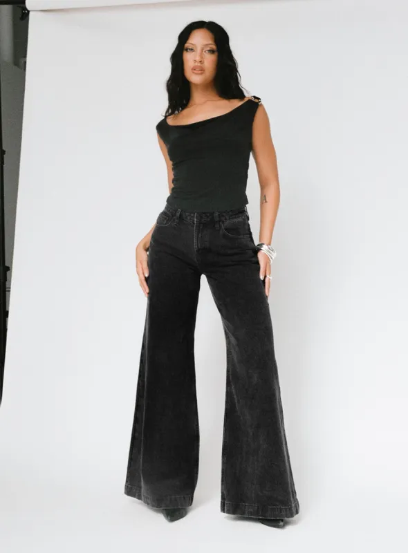 Toby Low Ultra Baggy Jean Charcoal sold by Princess Polly