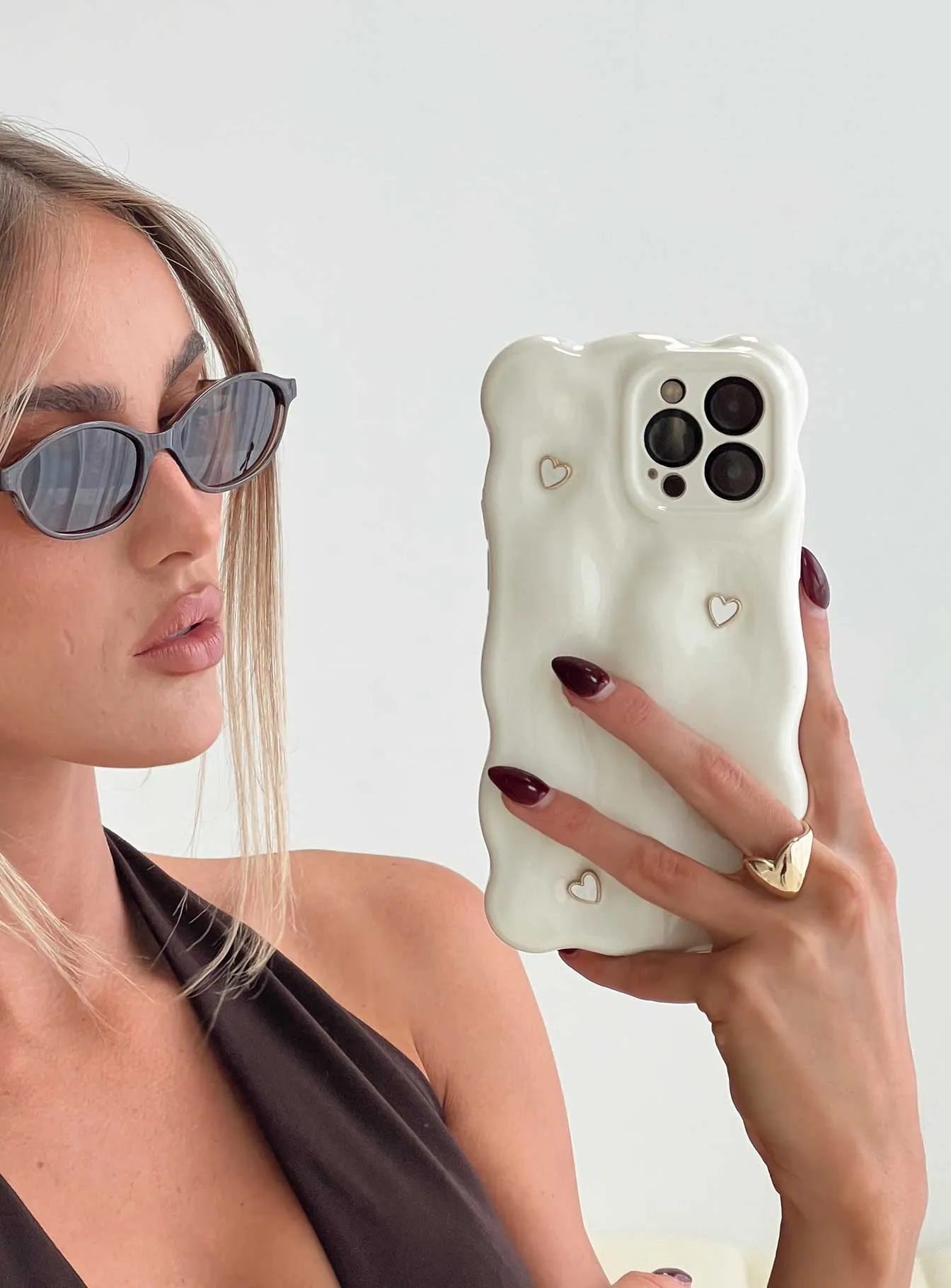 Hit Different Iphone Case Cream sold by Princess Polly