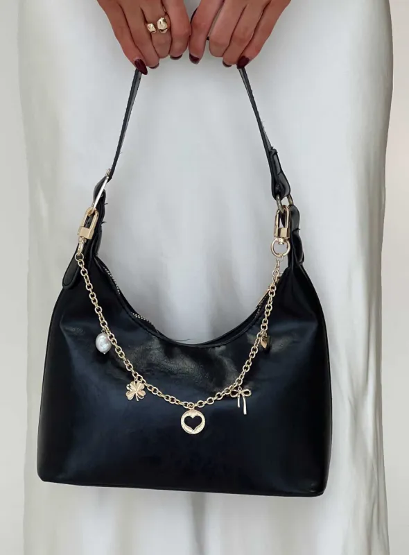 Lucky Charm Bag Charm Gold sold by Princess Polly