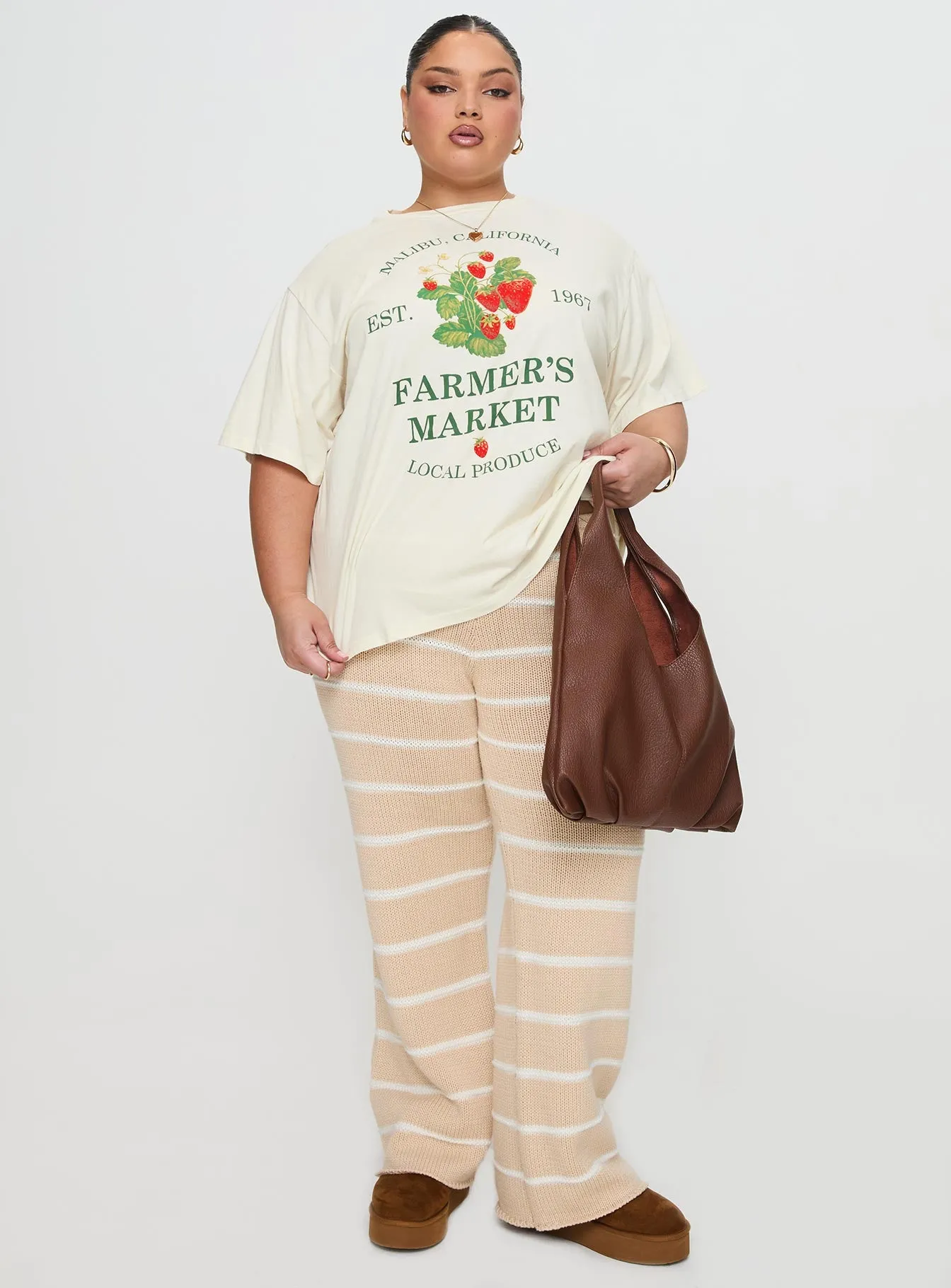 Local Produce Tee Cream Curve sold by Princess Polly product image thumbnail 3