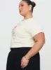 Cherry Cocktails Tee Cream Curve sold by Princess Polly