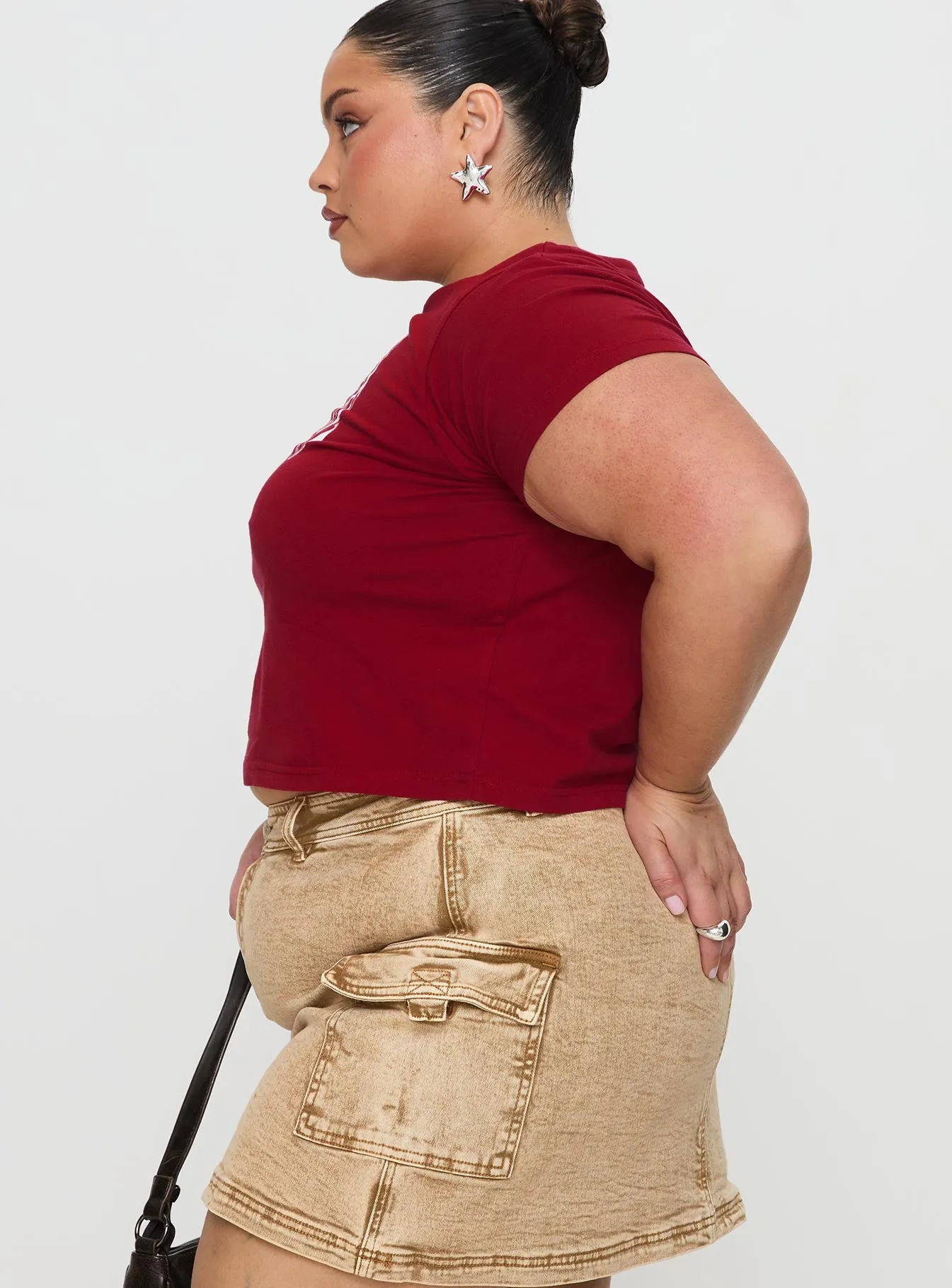 You Do You Tee Red Curve sold by Princess Polly product image thumbnail 4