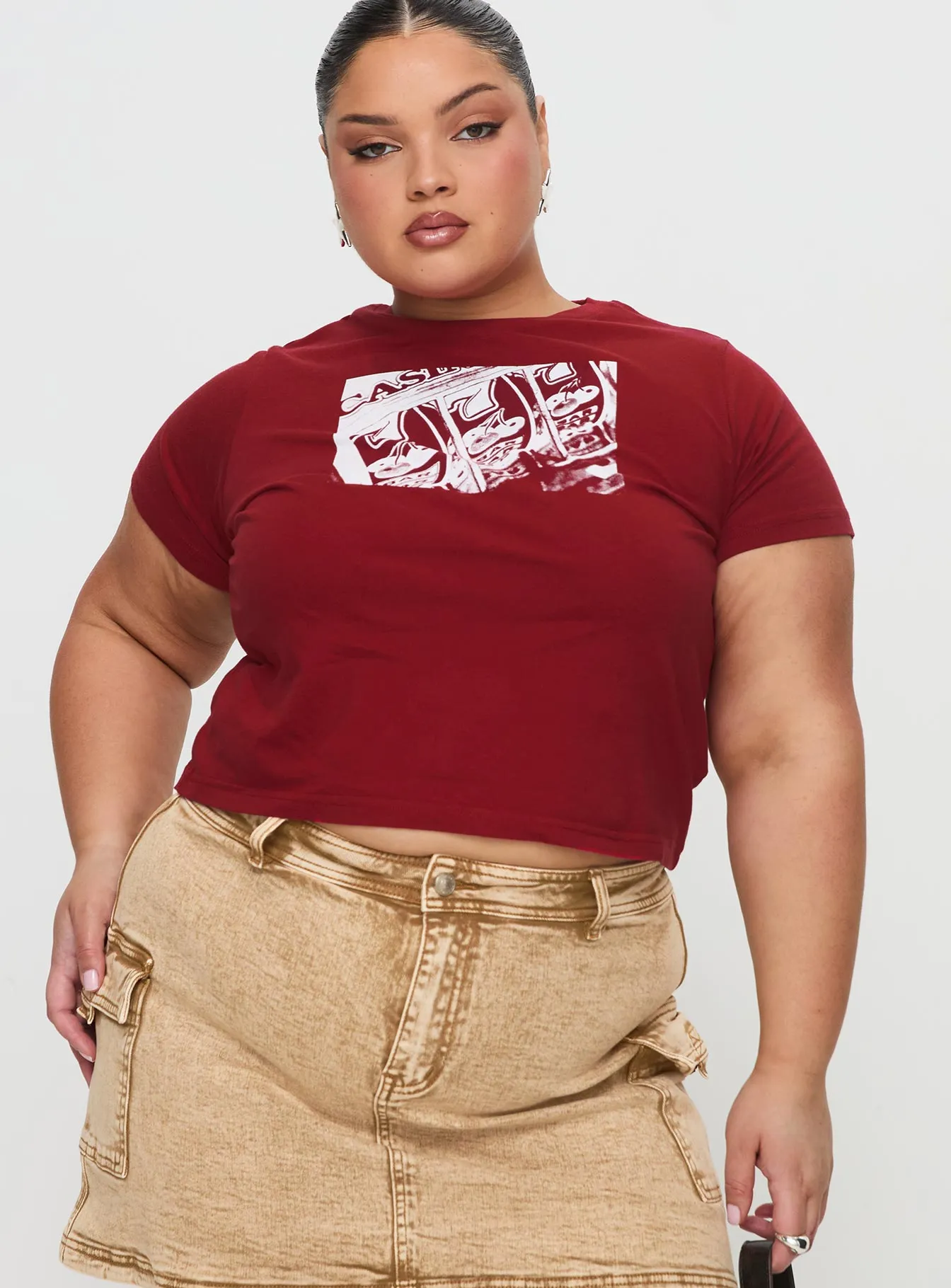 You Do You Tee Red Curve sold by Princess Polly product image thumbnail 2