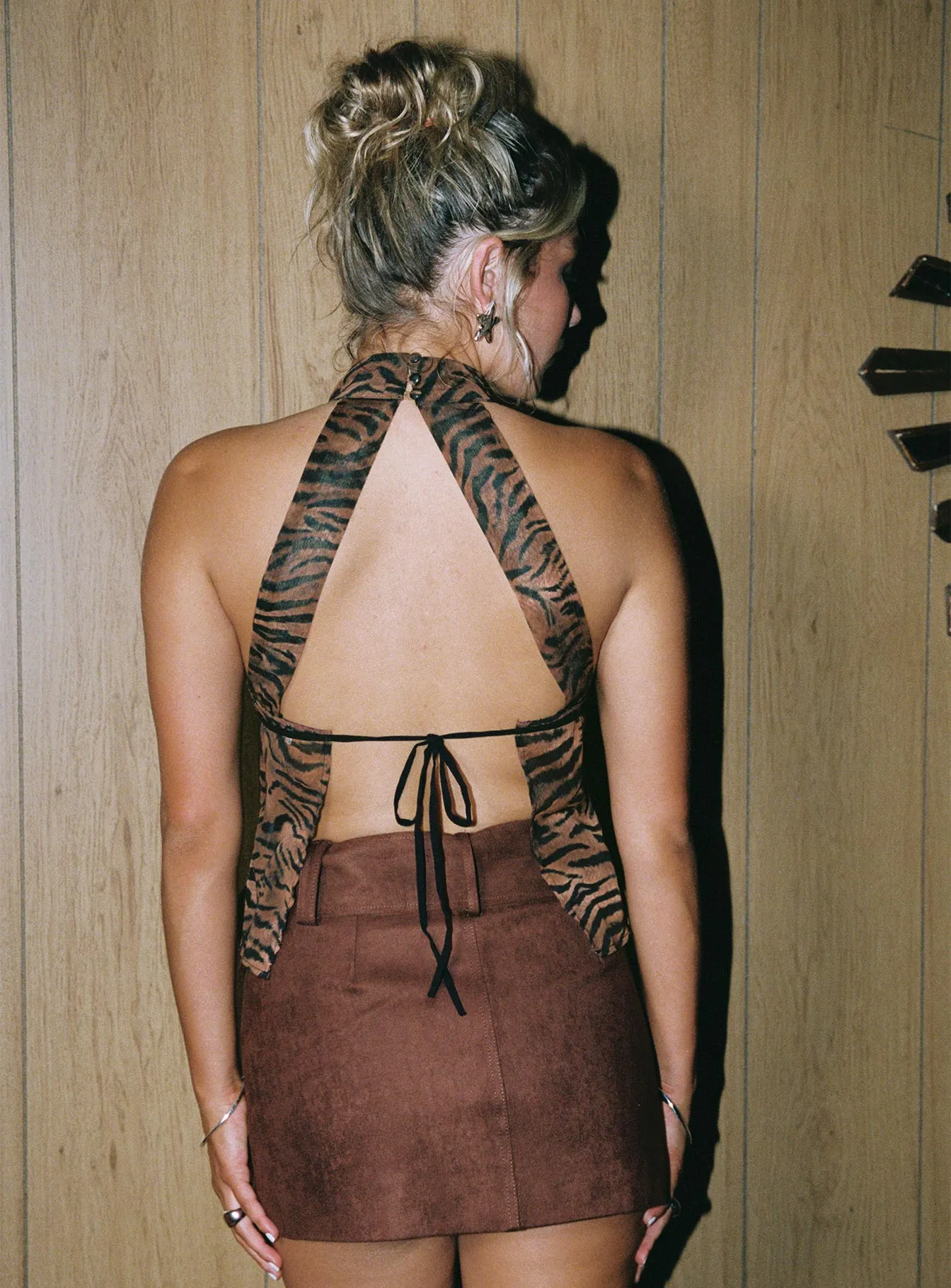 Shakti Halter Top Tiger sold by Princess Polly product image thumbnail 4